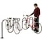 Global Industrial Wave Bike Rack, Black, Flange Mount, 9-Bike Capacity 652779M - alternate 4